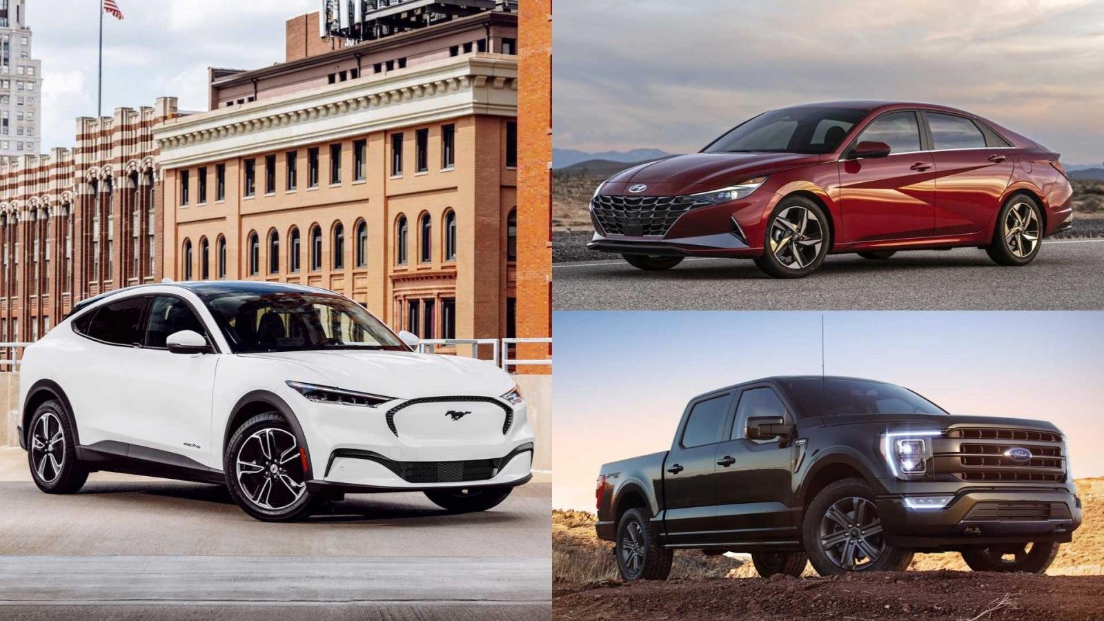 Hyundai Elantra 2021, Ford F-150 và Mustang Mach-E giành giải xe của năm.